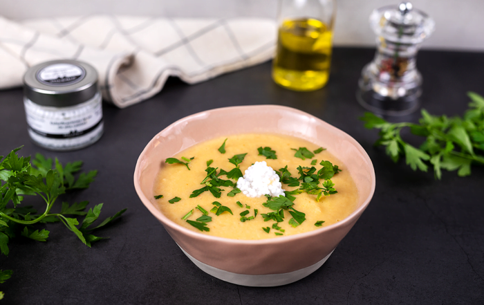 crema marisco sal esferificada de alta calidad