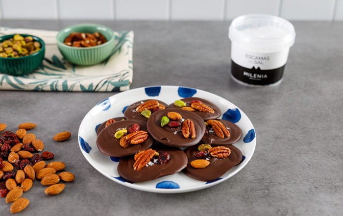 medallones chocolate sal escamas