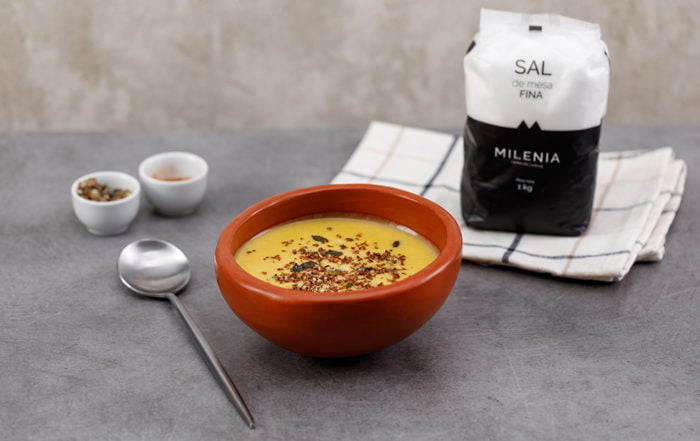 crema de calabaza y coco